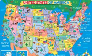 Toate statele din SUA în engleză cu traducere Statele Unite ale Americii în engleză